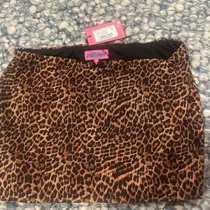 Edikted Leopard Print Mini Skirt